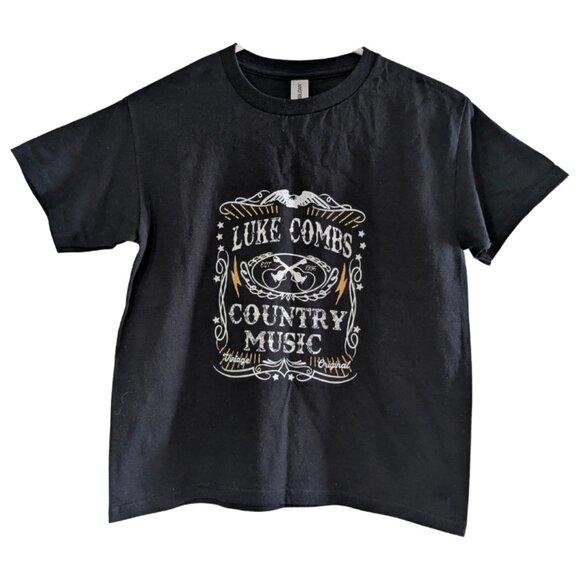 Luke Combs Youth Country Music T-Shirt, Size Small, NWOT, Gildan, 100% Cotton - Picture 1 of 10